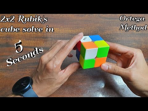 How to solve 2x2 Rubik's cube in 5 seconds using Ortega method