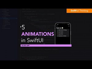 User Experience and Animations in SwiftUI app | Todo List #5