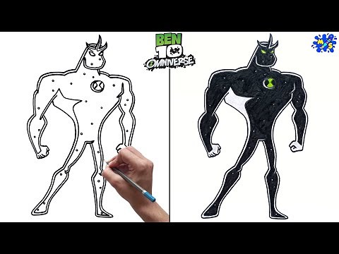 How to draw Alien X from Ben 10 Omniverse