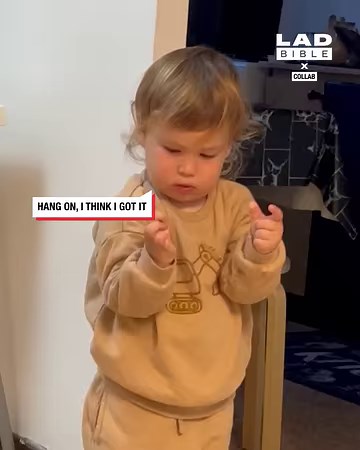 8.9M views · 209K reactions | This little kid took a moment to remember how to do a thumbs up...  | LADbible | Facebook