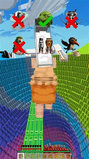 Rainbow Dropper vs Italian Brainrot Mob #minecraft #italianbrainrot #brainrot