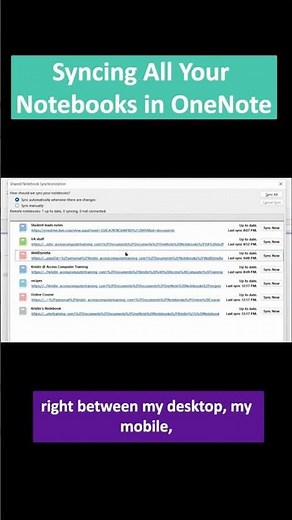 Syncing All Your Notebooks in OneNote