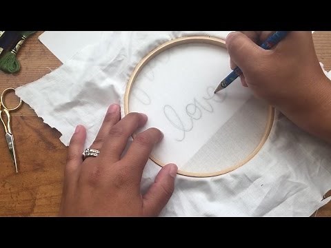 Learn Hand Embroidery: How to Transfer Pattern