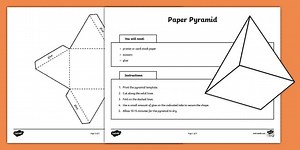 Paper Pyramid Template