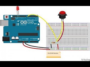 Arduino Tutorials: Control a LED with a Button