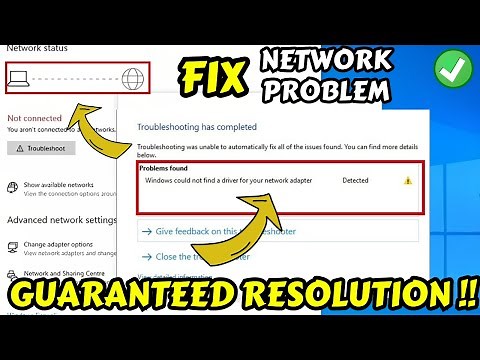 Windows could not find a driver for your network adapter fix
