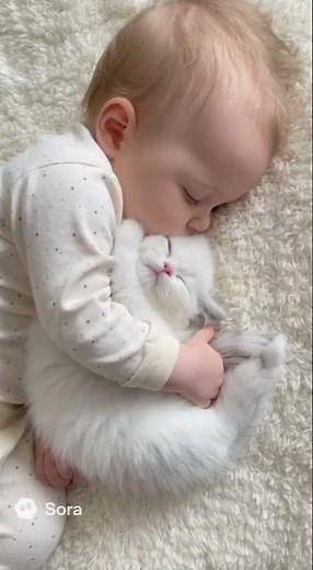 SLEEPING HUG 😴🐾👶💞