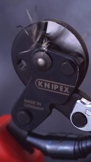  Watch the KNIPEX 95 62 160 Wire Rope Cutter slices through a 4mm braided wire rope flawlessly and without fraying. Thanks to its dual-bearing joint, you'll encounter 30% reduced effort compared to standard wire rope shears of similar size. And that's not all – the lockable opening spring adds extra ease to your work! #KNIPEX #Knipex_Australia #Tridon #Pliers #MadeInGermany #CuttingTools #Mechanic #Bike | Knipex | Facebook
