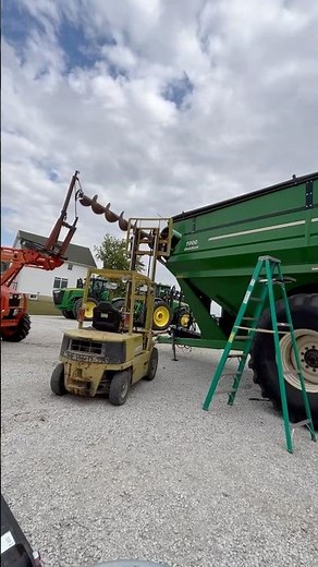 Replacing the bottom auger in our J&M grain cart