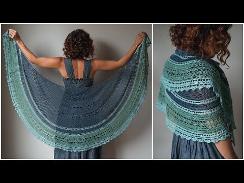 Simple and Elegant Crochet Shawl Pattern - Adalia