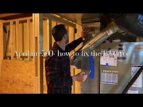 How to quickly fix E3 error on Aprilaire 500 whole house humidifier