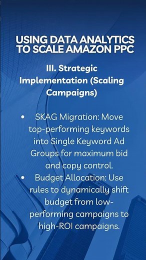 How to Use Data Analytics to Scale Your Amazon PPC #amazon #ecommerce #learning #information #fba
