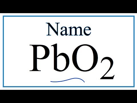 How to Write the Name for PbO2