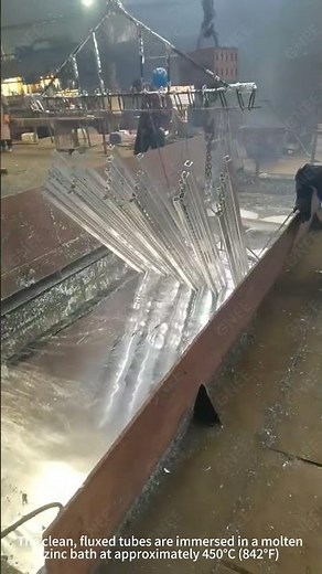 Hot Dip Galvanized Square Tube Zinc Hanging Process | Galvanized Box Pipe