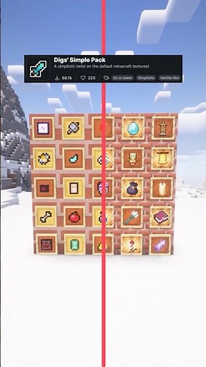 Minecraft Resource Packs『Digs' Simple Pack』