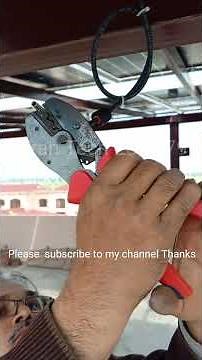 How to connect wire in MC4 male connector for solar panel/imran khan