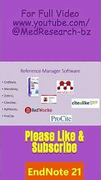 Learn EndNote Part-II #referencemanager #endnote #zotero #reference #citations #citationstyles