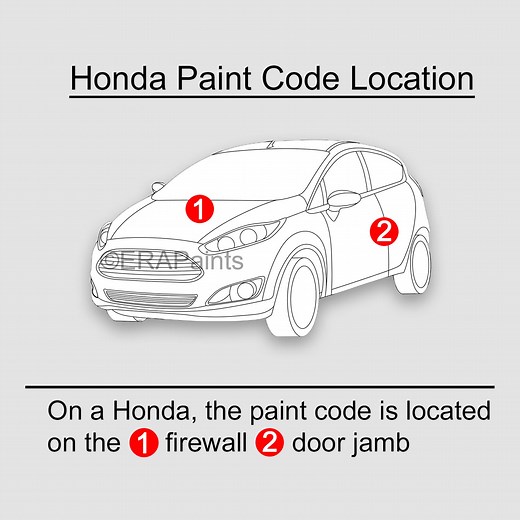 How to Find your Honda Paint Code | The Right Paint Code - ERA Paints