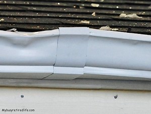 A Strong Rain Gutter Splice Technique · My Busy Retired Life