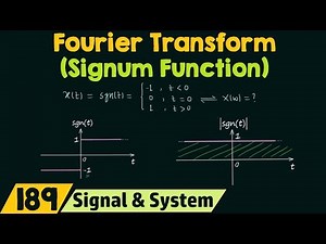 Fourier Transform of Basic Signals (Signum Function)