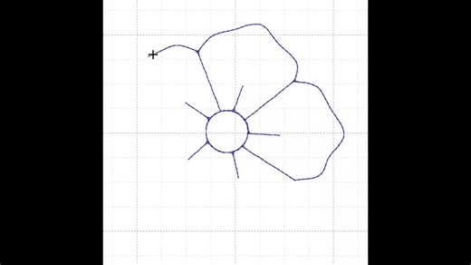 Flower Redwork Machine Embroidery Design (Instant Download)