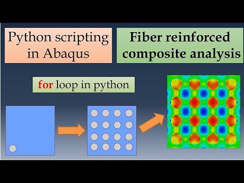 Python Scripting in ABAQUS Tutorial | Reinforced fiber analysis example | Python scripting part-1