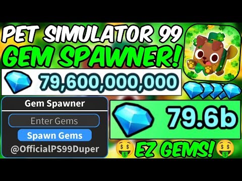 [💎NEW GEM SPAWNER] Pet Simulator 99 Script ⚡ Infinite Gems + Huge Pets! Working All Executors 2025