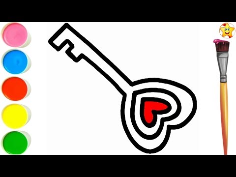 How To Draw Key🔑For Kids || चाभी का चित्र बनाना सीखें || Key Drawing || Easy Drawing For Kids.