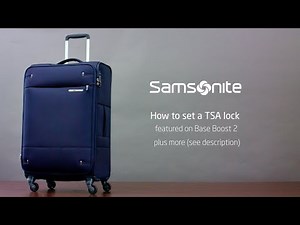 Samsonite Base Boost 2 - How to set the TSA Lock code