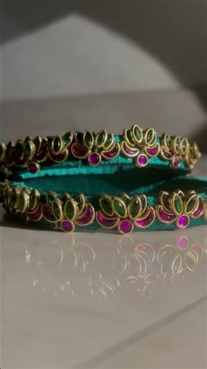 Designer Silk Thread Bangles for Weddings & Festivals | Made to OrderHandmade Silk Thread Kundan
