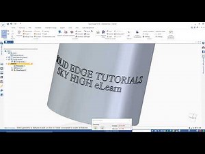 #52 solid edge text on surface tutorials | create text on surface in solidedge st10