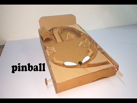 How to make a Pin Ball Machine out of Cardboard at home || DIY Pin Ball Machine