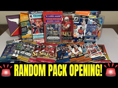 🚨RANDOM PACK OPENING🚨 22 Football Card packs! Select, Prizm, Optic, Mosaic & More!