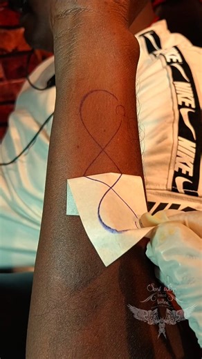 Infinity symbol with your wife’s name first initial and your own initial This tattoo represents a never-ending bond between you and your wife. The infinity symbol shows that your love, trust, and commitment have no limits. Adding both of your initials makes it personal, showing that the two of you are connected forever, supporting each other through every stage of life. It’s a simple design with a powerful meaning — endless love, unity, and lifelong partnership. #initialtattoo #infinitytattoo #s