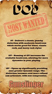 1.7K views · 27 reactions | The DOD Gunslinger MOSFET Distortion pedal is a powerhouse for players looking for an articulate, amp-like drive with a unique edge. With MOSFET clipping, it delivers a warm yet aggressive distortion that responds beautifully to picking dynamics and volume changes. | DigiTech | Facebook