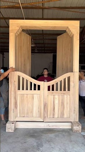 How to Build a Solid Wood Gate for Your Rural Home | DIY Guide 🛠️🚪 | UB DIY #woodworking #woodendoor