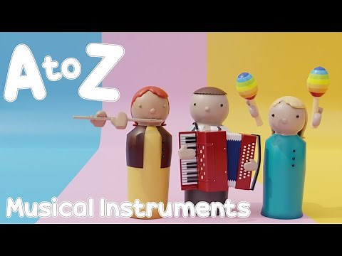 A-Z of Musical Instruments for Kids with Sounds (26 instruments)