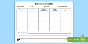 Behavior Action Plan