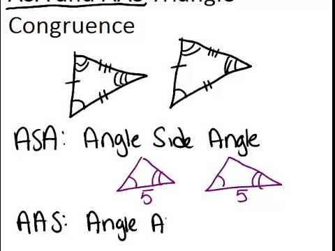 ASA and AAS Triangle Congruence: Lesson (Geometry Concepts)