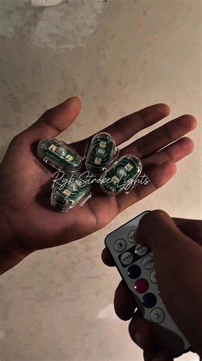 7 Colors Wireless Remote RGB LED Strobe Lights for Motorcycles