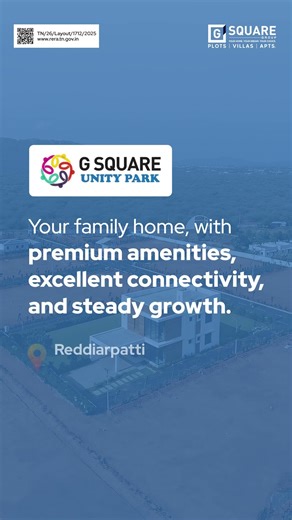 Where Your Dream Villa Takes Shape in Tirunelveli | G Square Unity Park, Reddiarpatti Hill