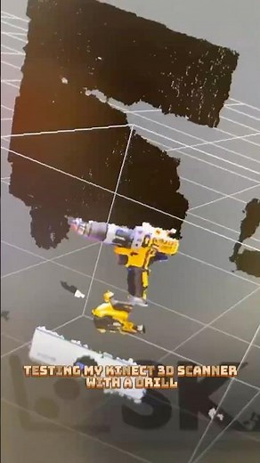 Testing my kinect 3d scanner with a drill
