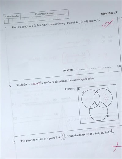 Finding the Gradient of a Line in Coordinate Geometry