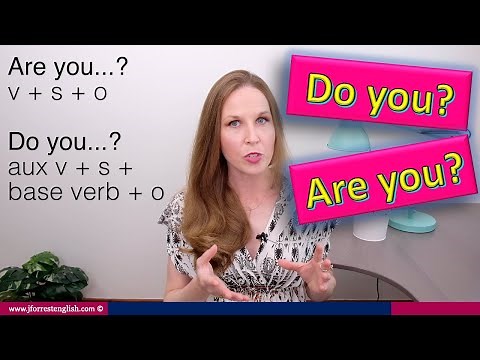 Do You or Are You - English Grammar Lesson