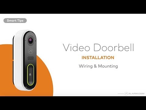 Alarm.com Video Doorbell Installation