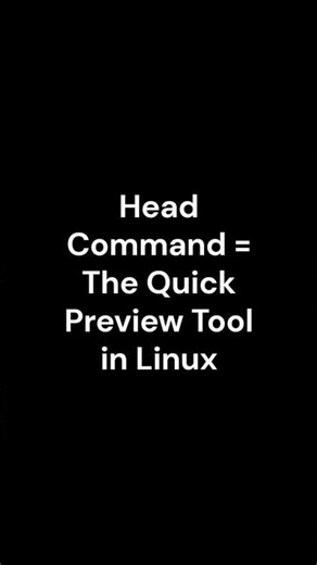 Head command = instant file preview!