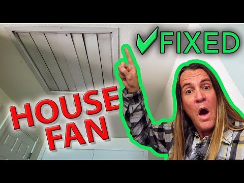 Master Flow belt driven whole house exhaust fan repair
