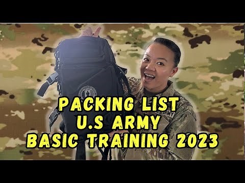 Basic Training PACKING LIST for U.S Army 2023 | 3 Min Thursday