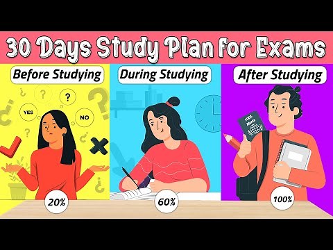 30 DAY PLAN TO STUDY FOR EXAMS| RIGHT way to study for exams