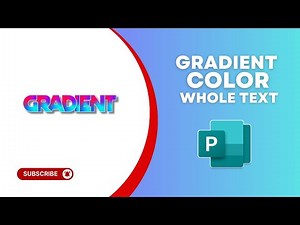 How Add Gradient Color to Whole text in Publisher Document
